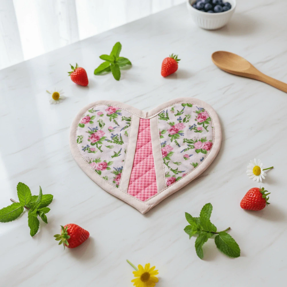 KUCHYŇSKÁ CHŇAPKA - Růžová romance